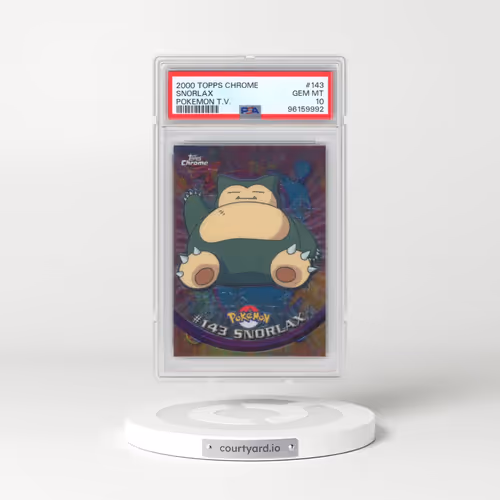 2000 Topps Chrome Pokémon T.V. #143 Snorlax (PSA 10 GEM MINT)