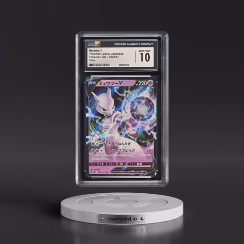 2022 Pokémon GO #030/071 Mewtwo V - Holo (CGC 10 GEM MINT)