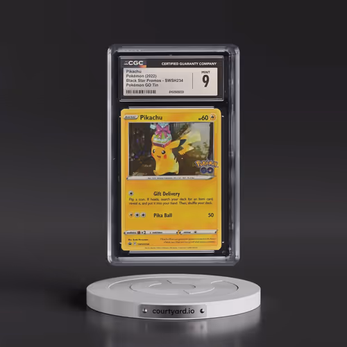 2017 Black Star Promos - Sword & Shield #SWSH234 Pikachu - Pokémon GO Tins Cosmos Holo (CGC 9 MINT)