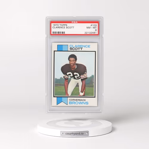 1973 Topps #103 Clarence Scott (PSA 8 NM-MT)