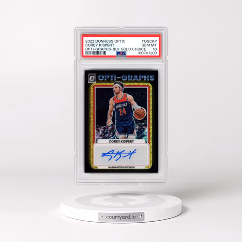 2022 Panini Donruss Optic Opti-Graphs #OGCKP Corey Kispert - Black Gold Choice (PSA 10 GEM MINT)