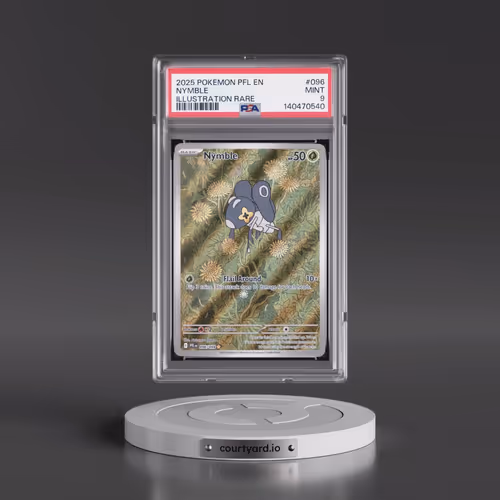 2025 Pokémon Pfl EN-Phantasmal Flames #096 Nymble - Illustration Rare (PSA 9 MINT)