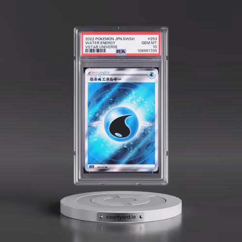 2022 Pokémon Sword & Shield Vstar Universe #253 Water Energy (PSA 10 GEM MINT)