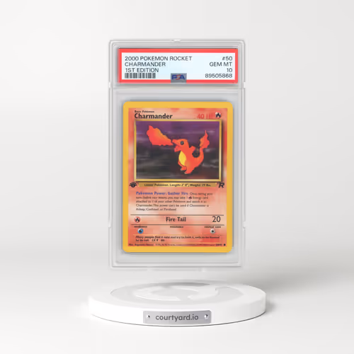 2000 Pokémon Rocket #50 Charmander - 1st Edition (PSA 10 GEM MINT)