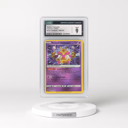 2022 Silver Tempest #059/195 Radiant Alakazam - Holo (CGC 9 MINT)