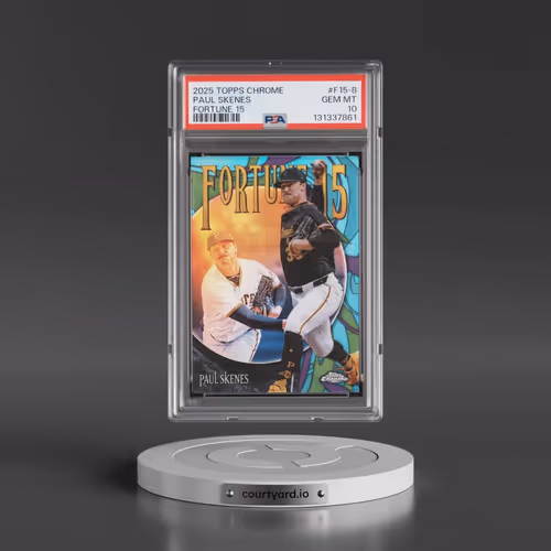 2025 Topps Chrome Fortune 15 #F15-8 Paul Skenes (PSA 10 GEM MINT)