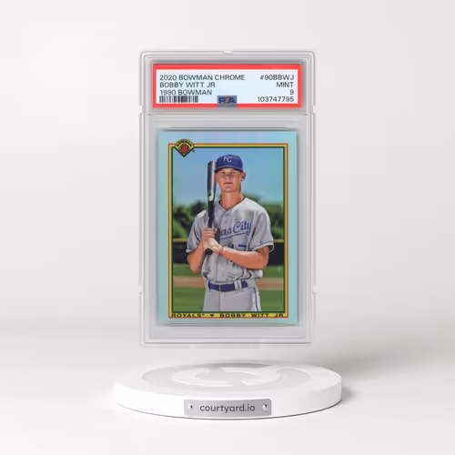 2020 Bowman Chrome 1990 Bowman #90BBWJ Bobby Witt Jr. (PSA 9 MINT)