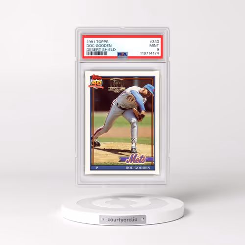 1991 Topps Desert Shield #330 Doc Gooden (PSA 9 MINT)