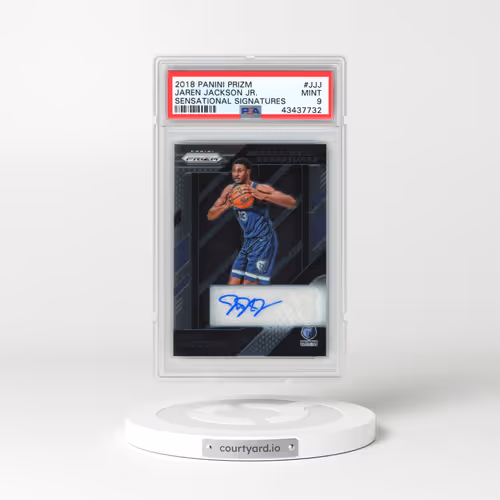 2018 Panini Prizm Sensational Signatures #SSJJJ Jaren Jackson Jr. (PSA 9 MINT)