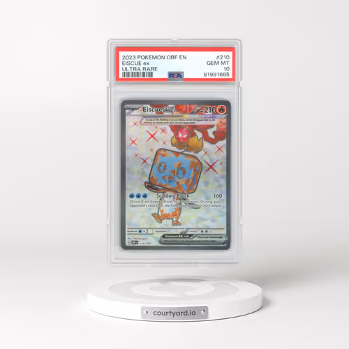 2023 Pokémon Obf EN-Obsidian Flames #210 Eiscue EX - Holo Ultra Rare (PSA 10 GEM MINT)