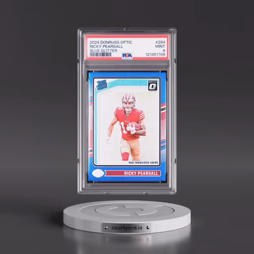 2024 Panini Donruss Optic #284 Ricky Pearsall - Blue Glitter (PSA 9 MINT)