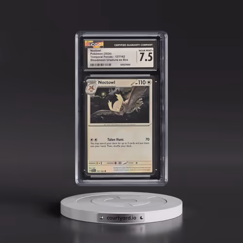 2023 Temporal Forces - TEF EN #127/162 Noctowl - Bloodmoon Ursaluna ex Box (Cosmos Holo) (CGC 7.5 NM