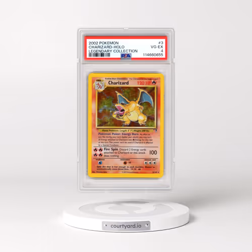 2002 Pokémon Legendary Collection #3 Charizard - Holo (PSA 4 VG-EX)