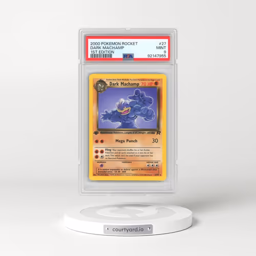 2000 Pokémon Rocket #27 Dark Machamp - 1st Edition (PSA 9 MINT)