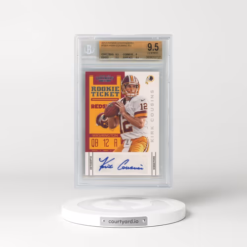 2012 Panini Contenders #155 Kirk Cousins - Autograph (BGS 9.5 GEM MINT)
