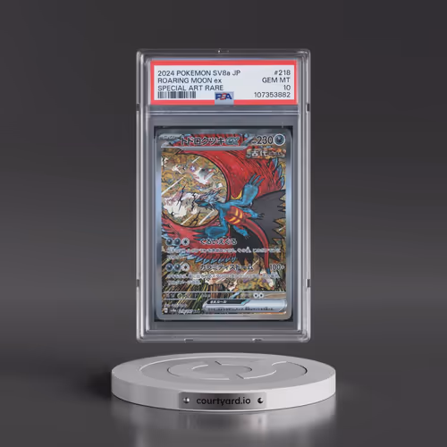 2024 Pokémon Sv8a-Terastal Fest EX #218 Roaring Moon EX - Holo Special Art Rare (PSA 10 GEM MINT)
