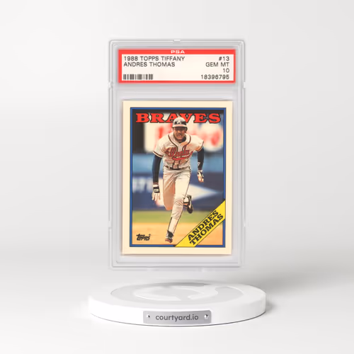 1988 Topps Tiffany #13 Andres Thomas (PSA 10 GEM MINT)