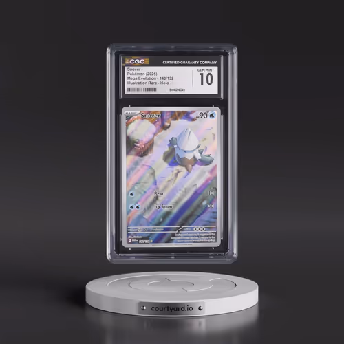 2025 Mega Evolution - MEG EN #140/132 Snover - Illustration Rare Holo (CGC 10 GEM MINT)