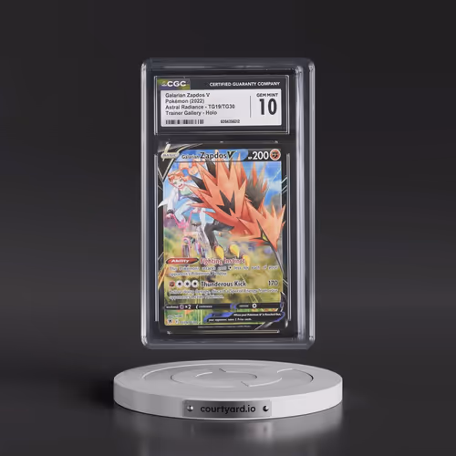 Astral Radiance #TG19/TG30 Galarian Zapdos V - Trainer Gallery Holo (CGC 10 GEM MINT)