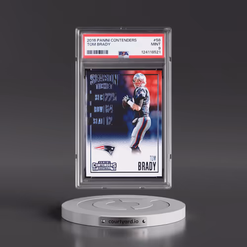 2016 Panini Contenders #58 Tom Brady (PSA 9 MINT)