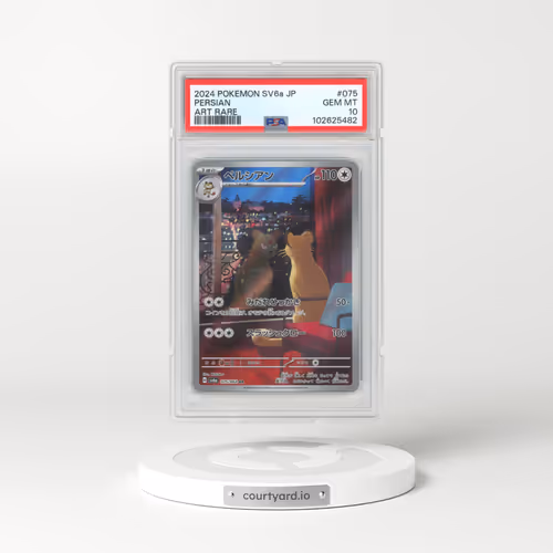2024 Pokémon Sv6a-Night Wanderer #075 Persian - Art Rare (PSA 10 GEM MINT)