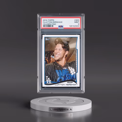 2014 Topps #400 Clayton Kershaw - Celebrating (PSA 9 MINT)