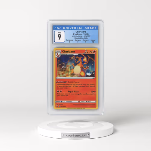 2020 Vivid Voltage #025/185 Charizard - Cracked Ice Holo (CGC 9 MINT)