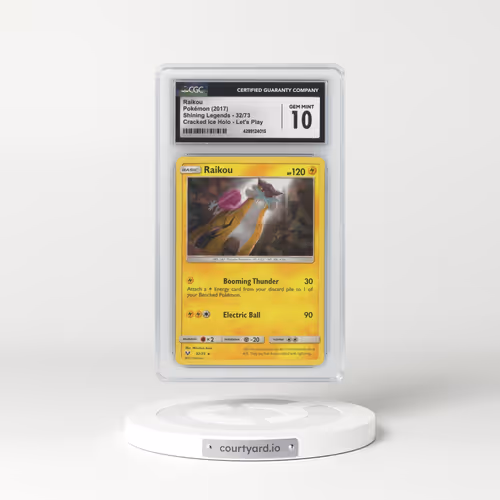 2017 Shining Legends #32 Raikou - Holo Cracked Ice Holo (CGC 10 GEM MINT)