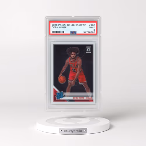2019 Panini Donruss Optic #180 Coby White (PSA 9 MINT)