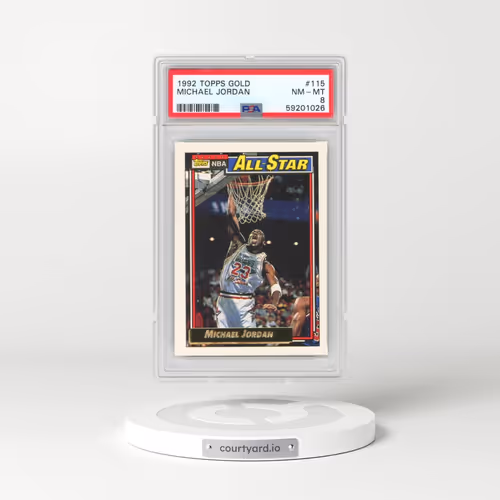 1992 Topps Gold #115 Michael Jordan (PSA 8 NM-MT)