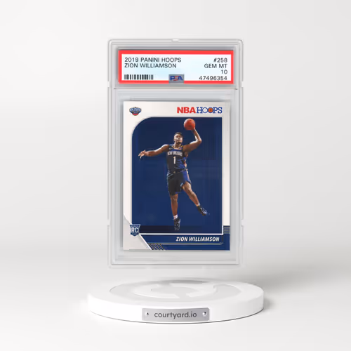 2019 Panini Hoops #258 Zion Williamson (PSA 10 GEM MINT)