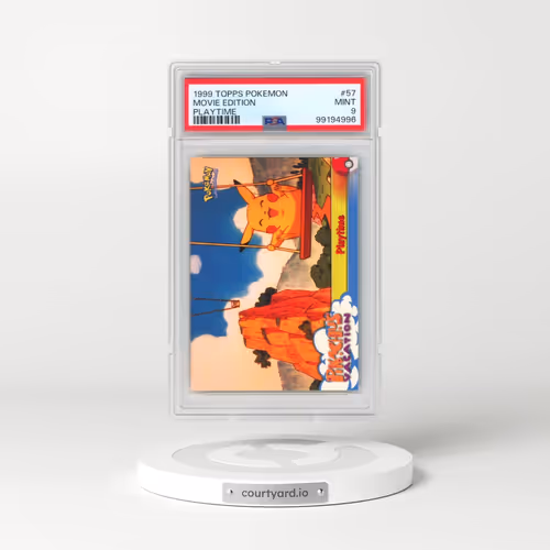 1999 Topps Pokémon the Movie Edt #57 Movie Edition - Playtime (PSA 9 MINT)