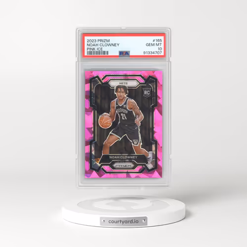 2023 Panini Prizm #165 Noah Clowney - Pink Ice (PSA 10 GEM MINT)