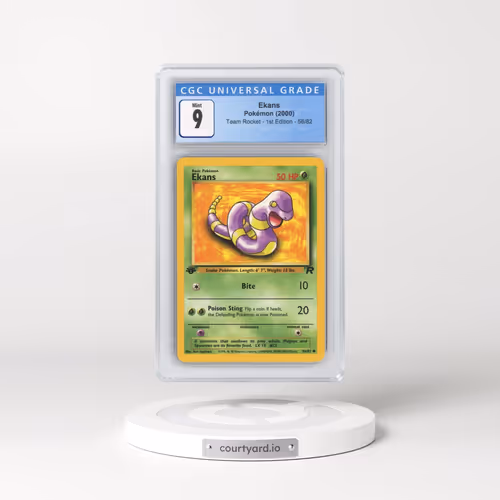 2000 Team Rocket #56/82 Ekans - 1st Edition 1st Edition (CGC 9 MINT)