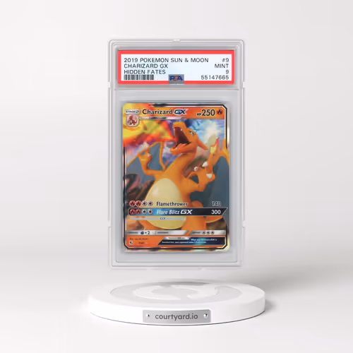 2019 Pokémon Sun & Moon Hidden Fates #9 Charizard GX - Holo (PSA 9 MINT)