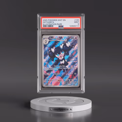 2025 Pokémon Wht EN-White Flare #125 Gothorita - Illustration Rare (PSA 9 MINT)