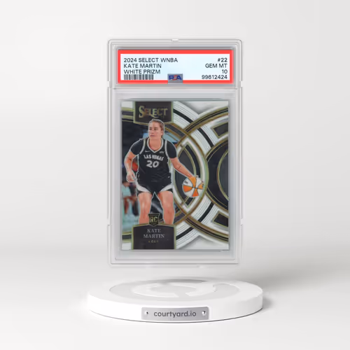 2024 Panini Select WNBA #22 Kate Martin - White Prizm (PSA 10 GEM MINT)