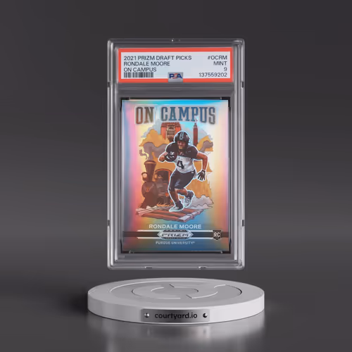 2021 Panini Prizm Draft Picks on Campus #OCRM Rondale Moore (PSA 9 MINT)