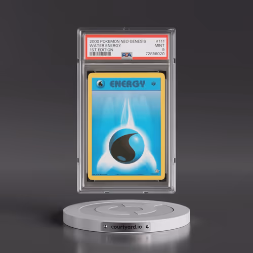 2000 Pokémon Neo Genesis #111 Water Energy - 1st Edition (PSA 9 MINT)