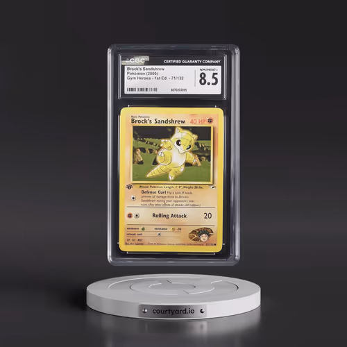 2000 Gym Heroes #71/132 Brock's Sandshrew - 1st Edition 1st Edition (CGC 8.5 NM-MT+)