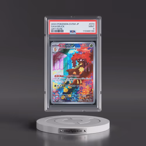 2024 Pokémon Sv5m-Cyber Judge #074 Sawsbuck - Art Rare (PSA 9 MINT)