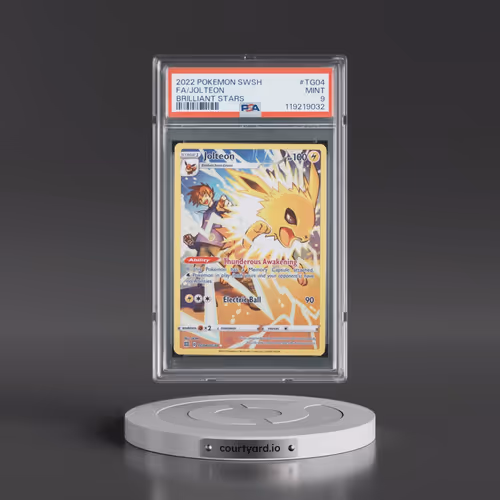 2022 Pokémon Sword & Shield Brilliant Stars #TG04 Jolteon - Full Art (PSA 9 MINT)