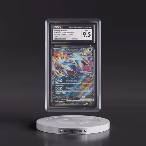 2024 High Class Pack: Terastal Fest ex - sv8a #101/187 Roaring Moon ex - Holo (CGC 9.5 MINT+)