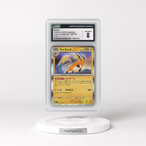 2023 Pokémon Card 151 #026/165 Raichu - Holo (CGC 8 NM-MT)