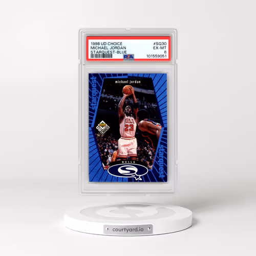 1998 UD Choice Starquest #SQ30 Michael Jordan - Blue (PSA 6 EX-MT)