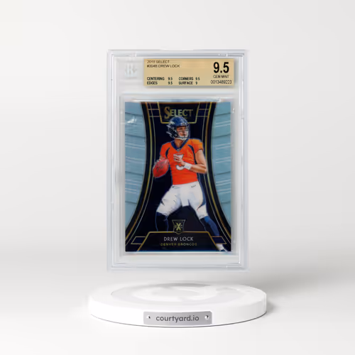 2018 Panini Select Xrc Prizm Redemption #304 Drew Lock (BGS 9.5 GEM MINT)