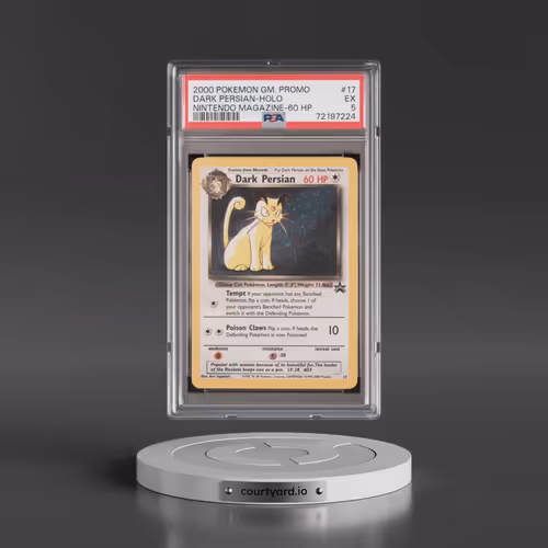 2000 Pokémon Game Promo #17 Dark Persian - Holo Nintendo Magazine-60 HP (PSA 5 EX)