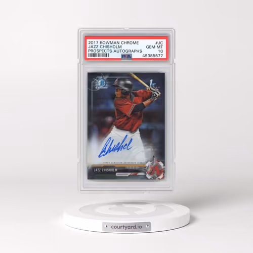 2017 Bowman Chrome Prospect Autographs #JC Jazz Chisholm (PSA 10 GEM MINT)