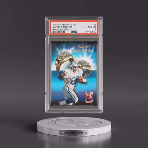 1994 Stadium Club Ring Leaders #8 Barry Sanders - Ring Leaders (PSA 8 NM-MT)