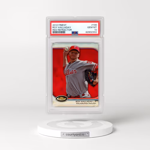 2012 Finest #100 Roy Halladay - Red Refractor (PSA 10 GEM MINT)